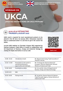 UKCA-Hội thảo về quy chuẩn sản phẩm lưu thông tại Anh